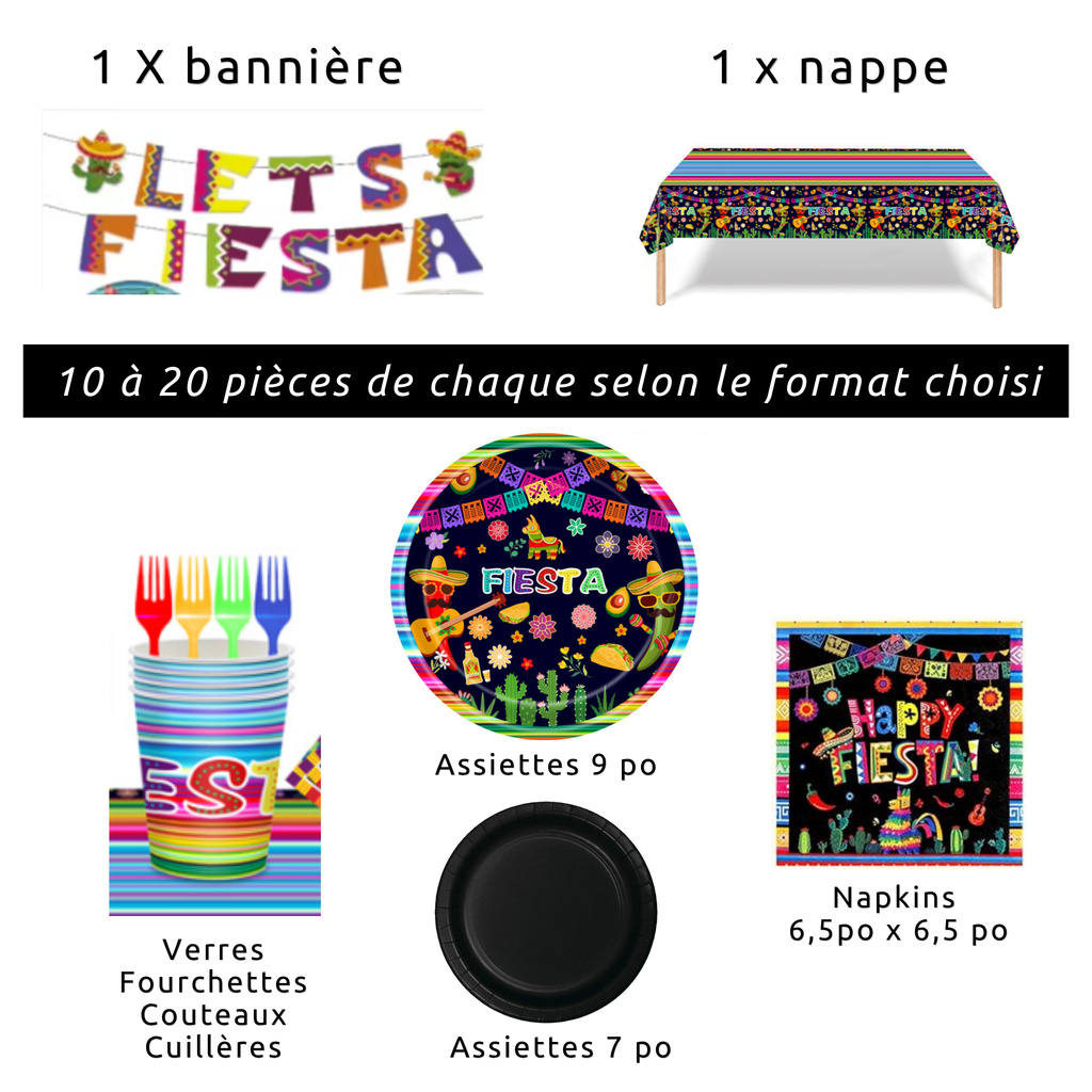 Articles et décorations de fête- La Fiesta Mexicaine